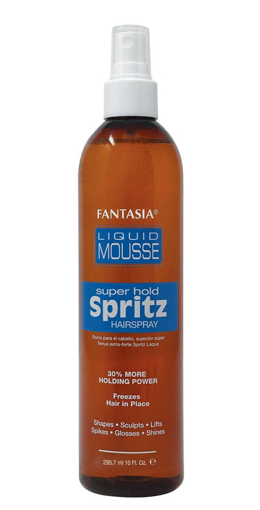 Liquid Mousse Spritz Super Hold 10 oz - ANNS BEAUTY SUPPLY